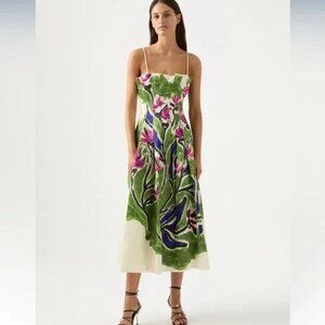 Aje Paradiso Cinched Midi Dress